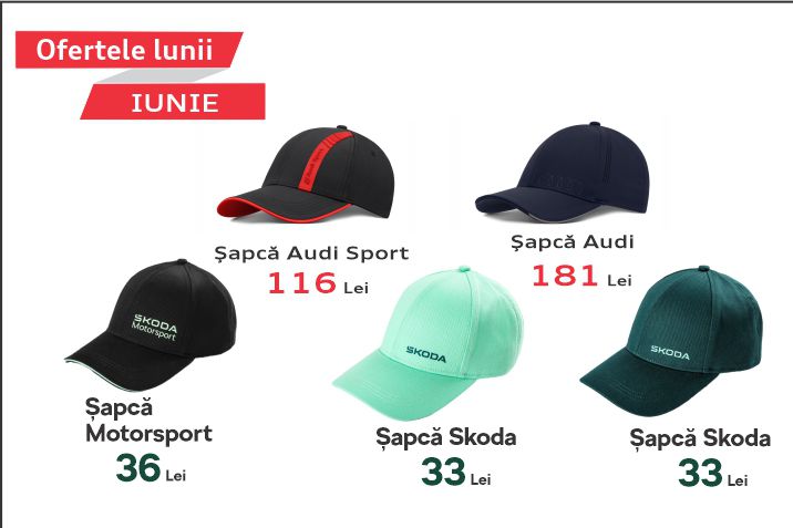 Oferta lunii iunie - Sapca Audi, SEAT & Skoda
