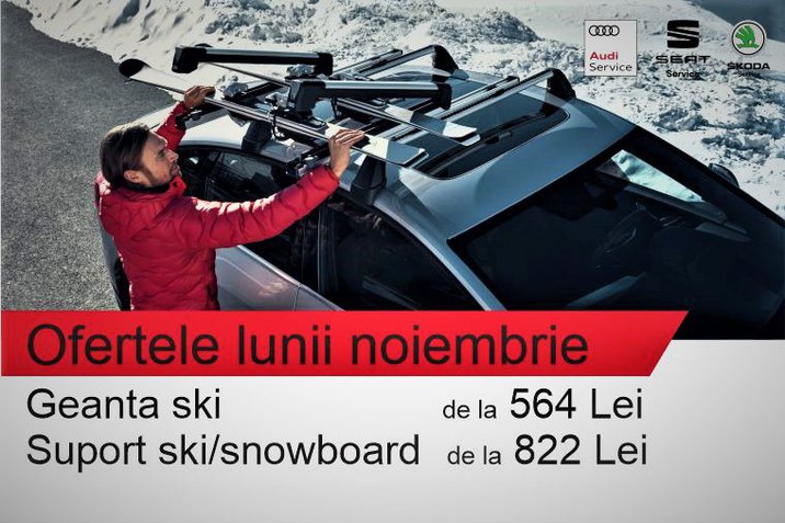 Ofertele lunii noiembrie - Geanta ski & Suport ski/snowboard