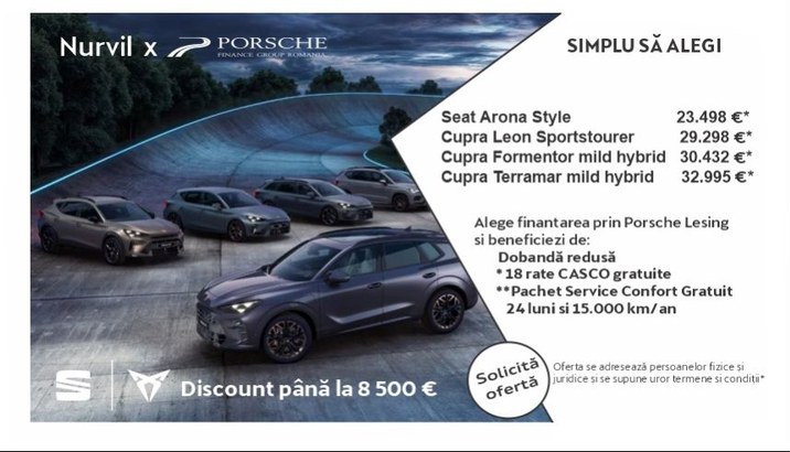 Discount CUPRA & SEAT România. Oferte Cupra si Seat.