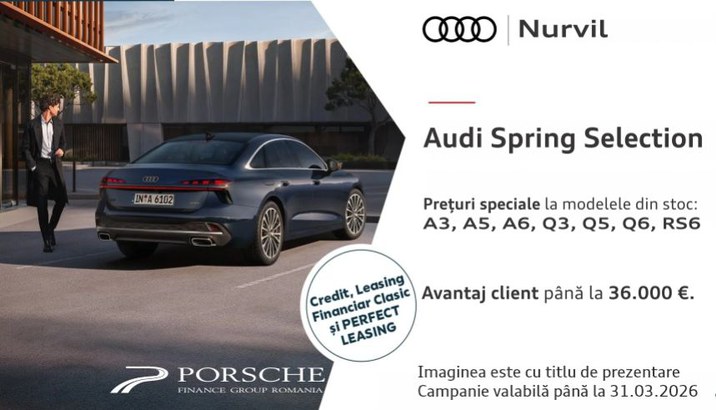 Reducere modele Audi din stoc 